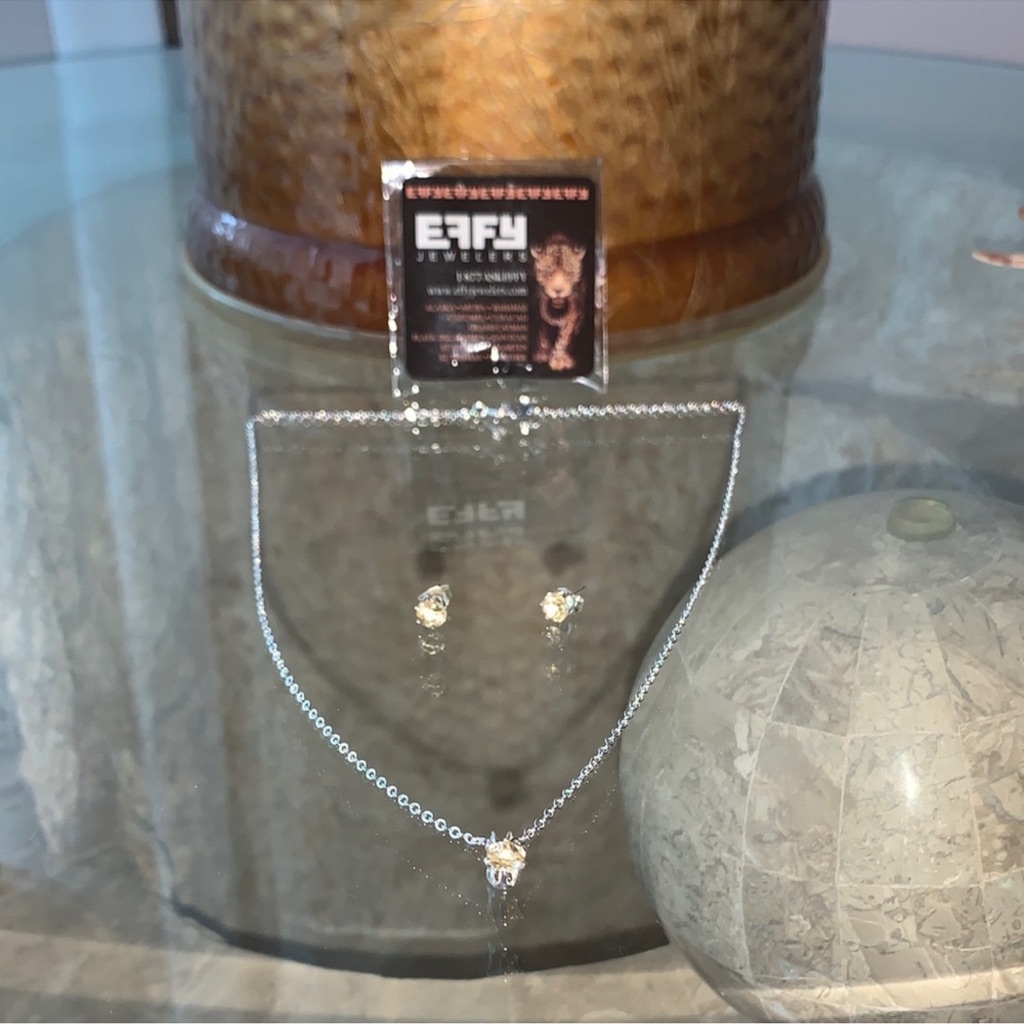 Effy Silver And Gold Necklace Set